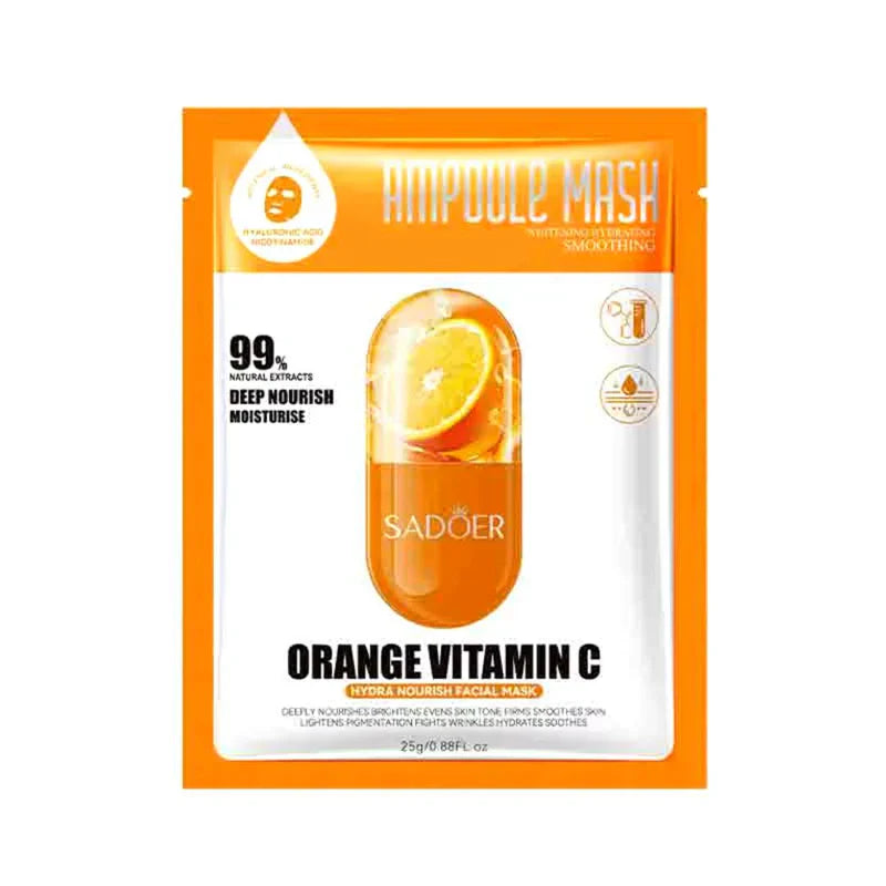 Sadoer | Orange Vitamin C Hydra Nourish Facial Mask | 25g | Best Price in Pakistan original skincare product Pakistan Main image