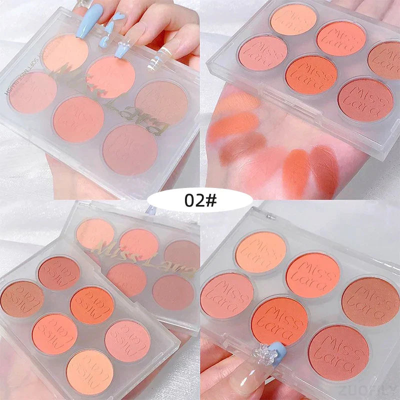Miss Lara Cookie Eyeshadow & Blush palette 6 Colors 9g Ms-37 | Best Price in Pakistan original skincare product Pakistan