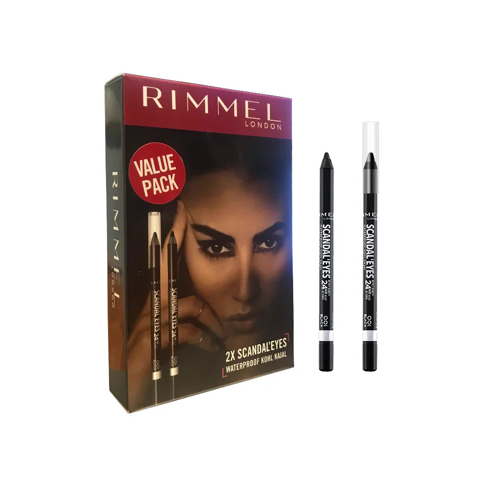 Rimmel 2X Scandle Eyes Waterproof Khol Kajal | Best Price in Pakistan original skincare product Pakistan Main image