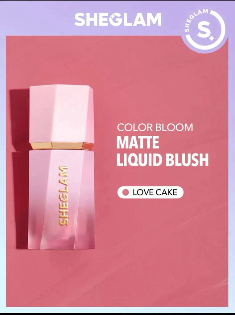 Sheglam | Color Bloom Matte Liquid Blush | Love Cake | Best Price in Pakistan original skincare product Pakistan مرکزی تصویر