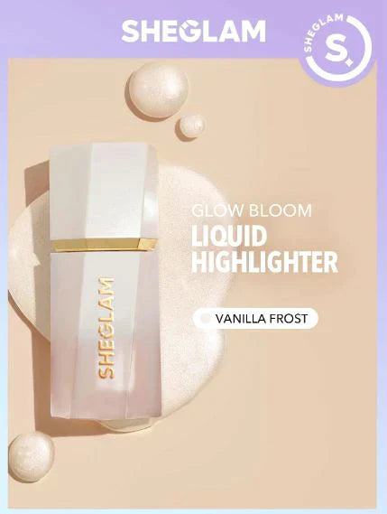 Sheglam | Glow Bloom Liquid Highlighter | Vanilla Frost | Best Price in Pakistan original skincare product Pakistan