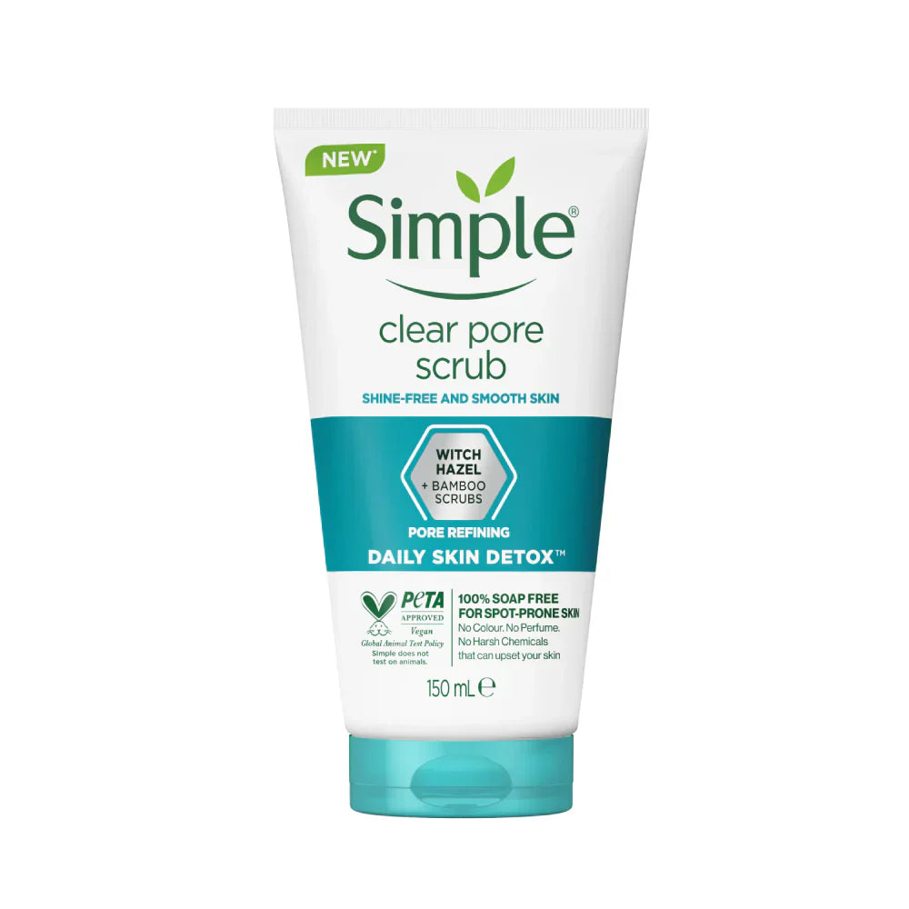 Simple Clear Pore Scrub Daily Skin Detox 150Ml | Best Price in Pakistan original skincare product Pakistan Main image