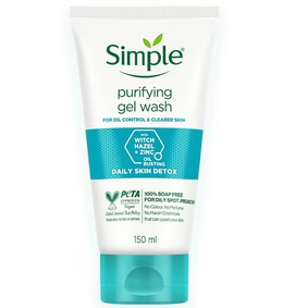 Simple Face Wash Purifying Daily Skin Detox Gel Wash 150Ml | Best Price in Pakistan original skincare product Pakistan مرکزی تصویر