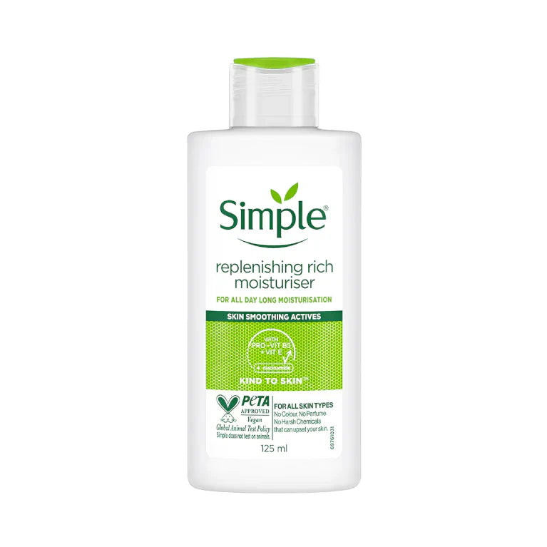 Simple | Replenishing Rich Moisturiser Kind To Skin 125Ml | Best Price in Pakistan original skincare product Pakistan مرکزی تصویر