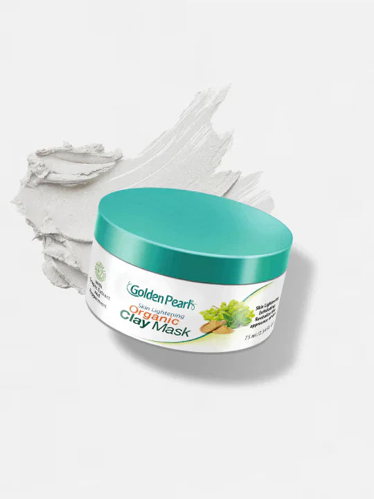 Golden Pearl Skin Lightening Organic Clay Mask | 75ml | Best Price in Pakistan original skincare product Pakistan