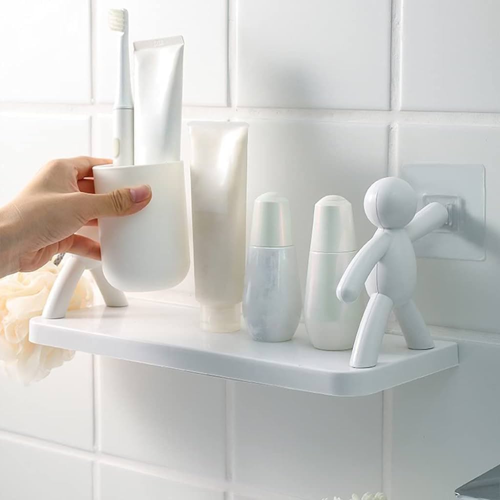B&B Derma | Skincare Shelf  For Bathroom Use (Stick On) | Best Price in Pakistan original skincare product Pakistan مرکزی تصویر