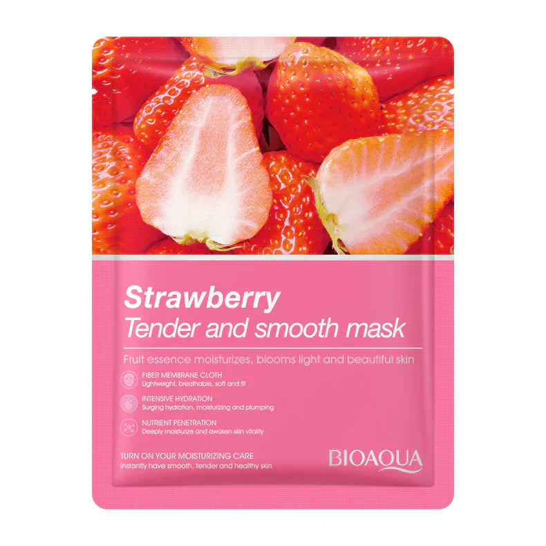Bioaqua Strawberry Facial Mask | 1 PC | Best Price in Pakistan original skincare product Pakistan