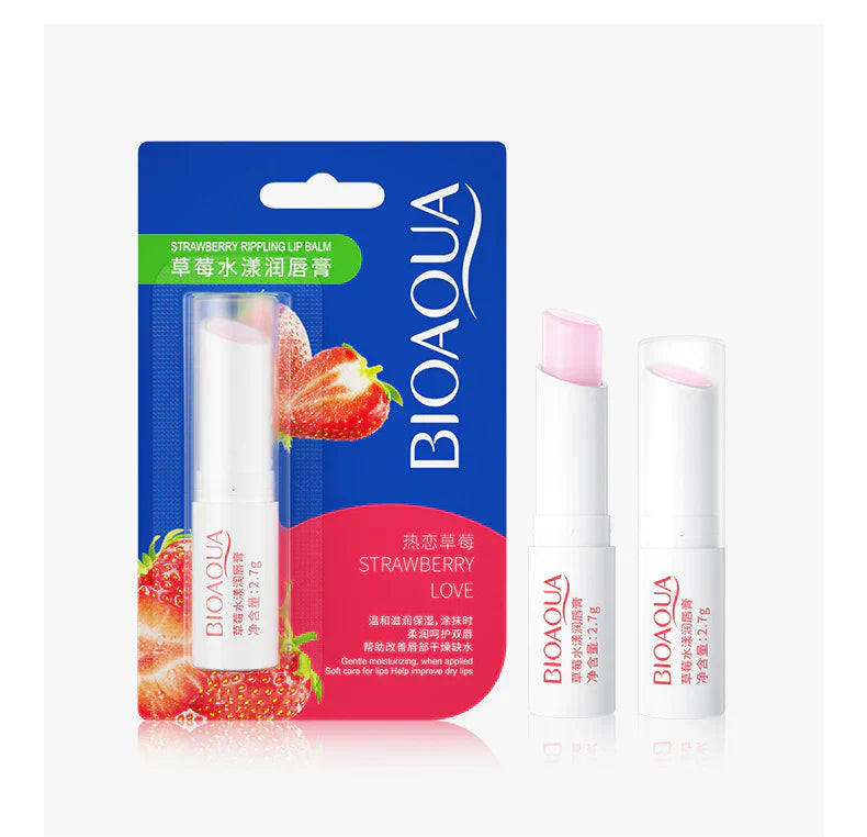Bio Aqua Lip Balm Moisturizing Strawberry Love | Best Price in Pakistan original skincare product Pakistan