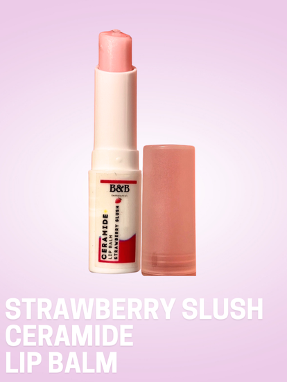 B&B Derma | Strawberry Slush Ceramide Lip Balm | Best Price in Pakistan original skincare product Pakistan مرکزی تصویر