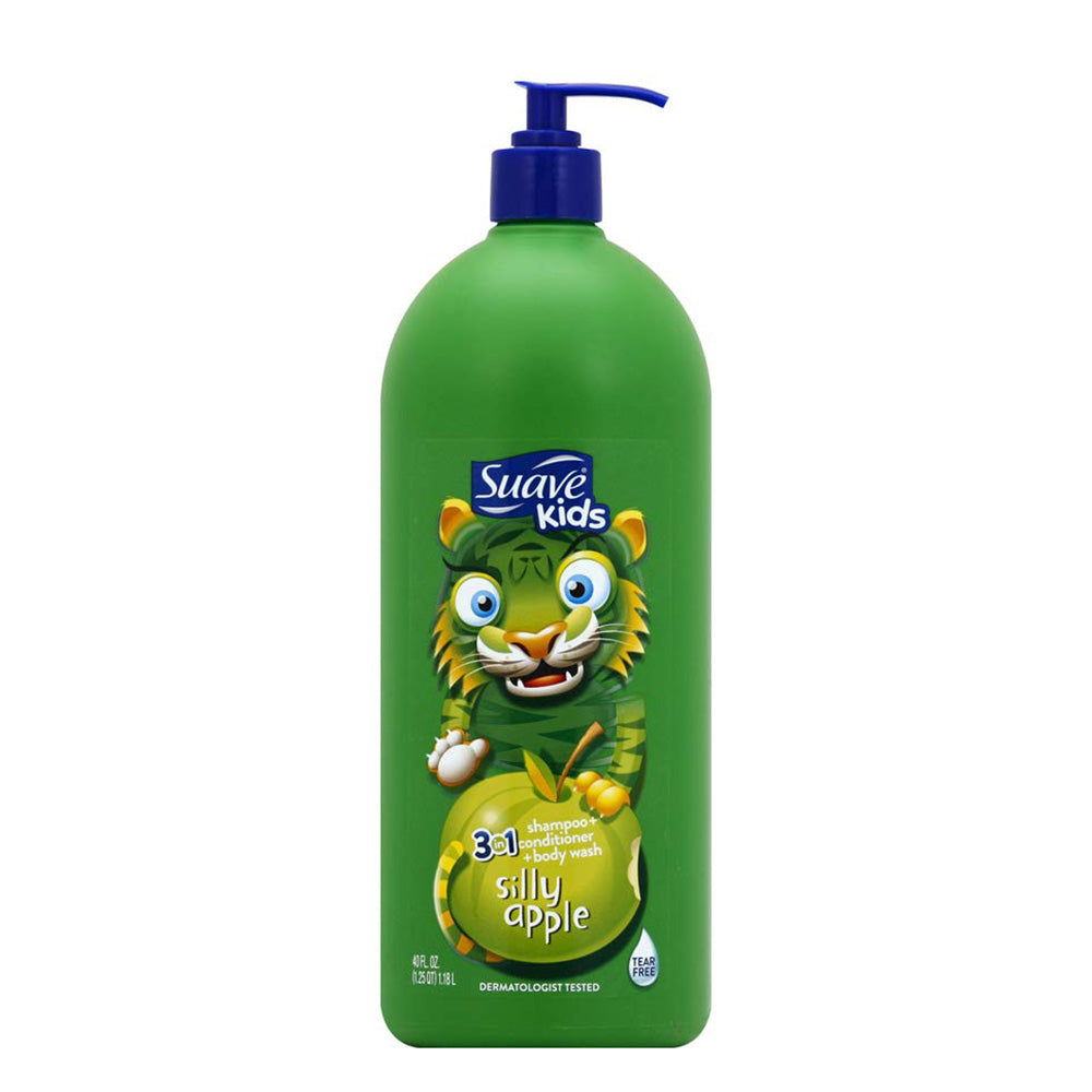 Suave | Kids 3in1 Silly Apple Shampoo + Conditioner + Body Wash 532ml | Best Price in Pakistan original skincare product Pakistan