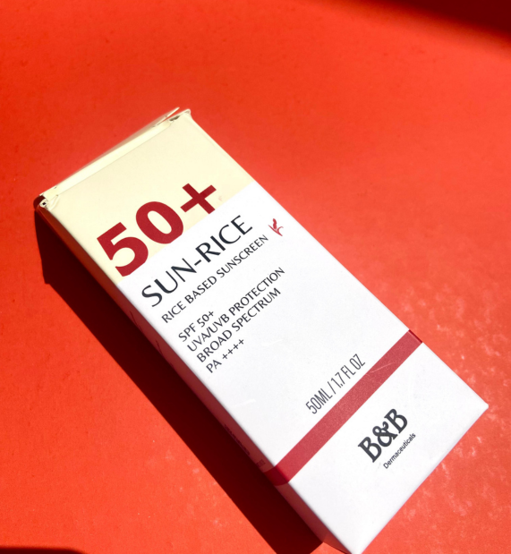 B&B Derma | Sun-Rice 50+ Rice Based Mineral Sunscreen | Best Price in Pakistan original skincare product Pakistan