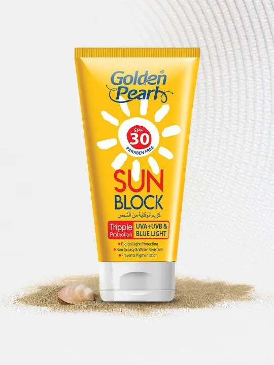 Golden Pearl Sun Block SPF 30 | 120ml | Best Price in Pakistan original skincare product Pakistan Main image