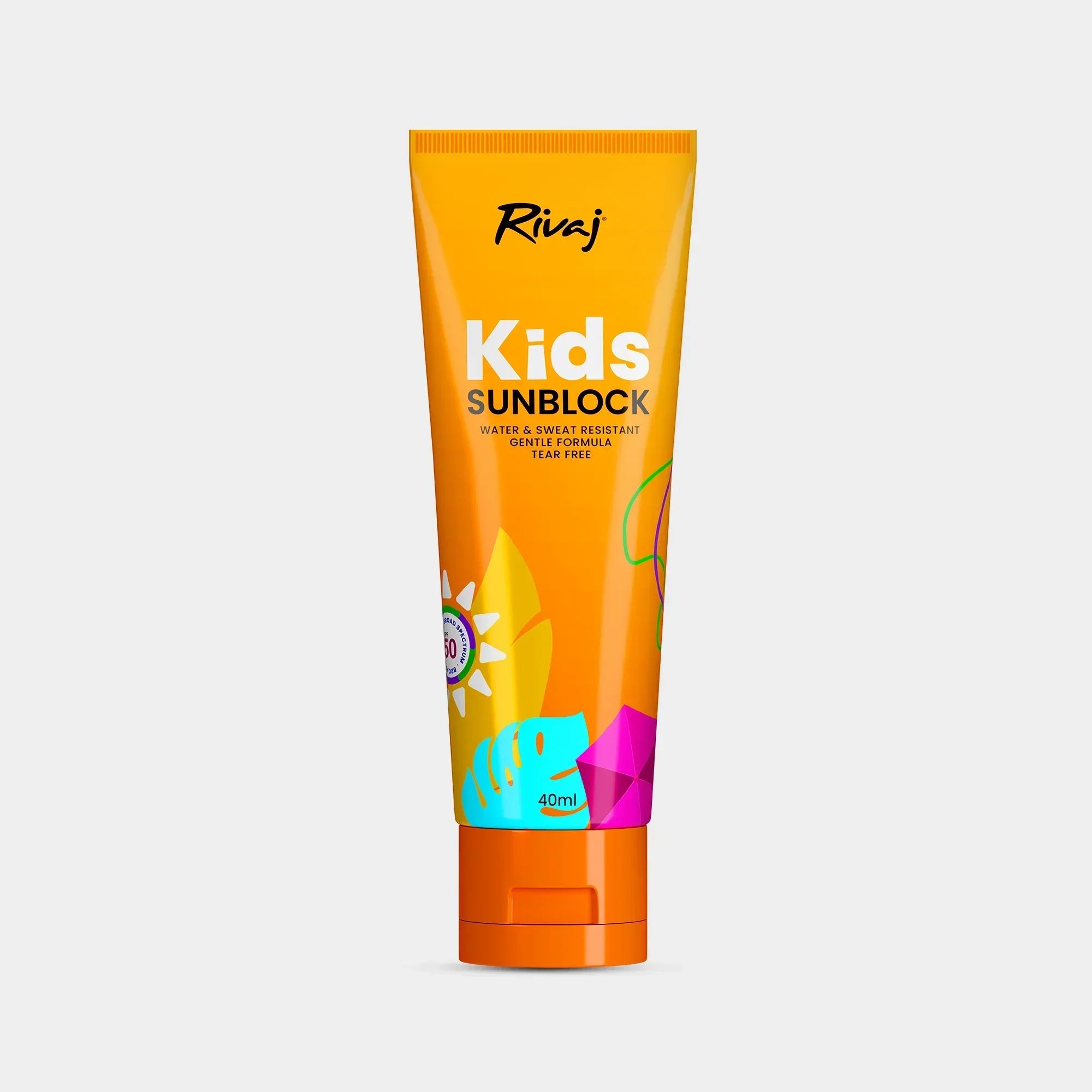 Rivaj | Kids Sunblock SPF50 | 40Ml | Best Price in Pakistan original skincare product Pakistan