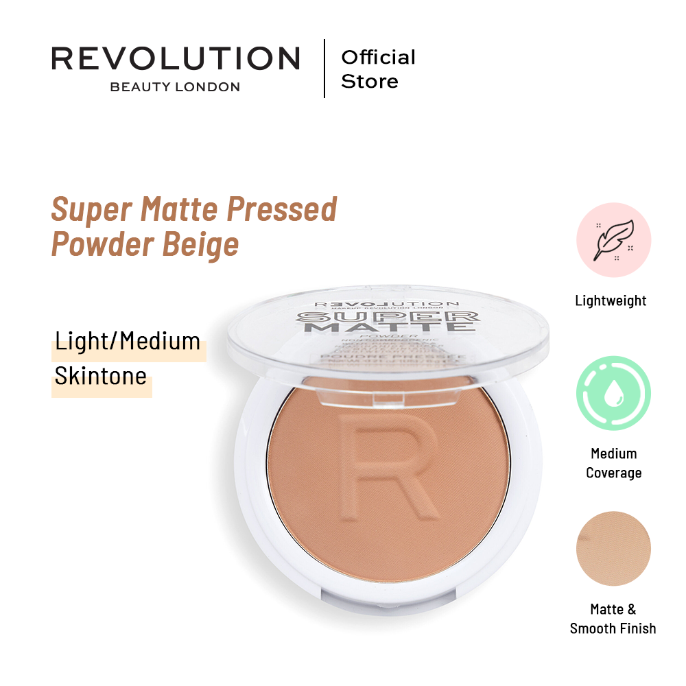 Makeup Revolution Relove By Revolution Super Matte Pressed Powder Beige | Best Price in Pakistan original skincare product Pakistan Main image