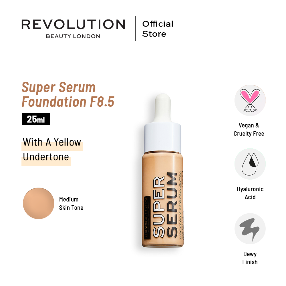 Relove By Revolution Super Serum Foundation F8.5 25ml | Best Price in Pakistan original skincare product Pakistan