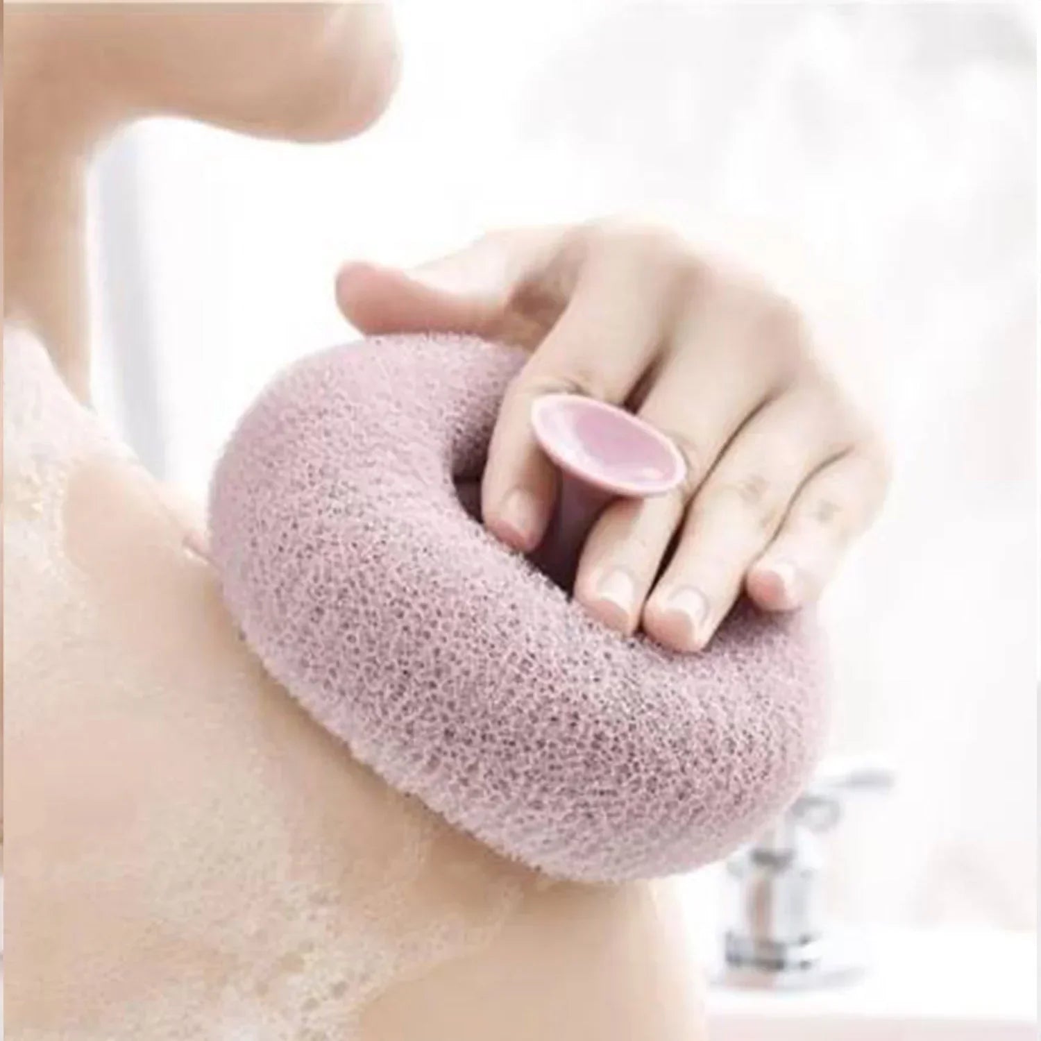 B&B Derma | Super Soft Round Bath Sponge With Suction Cup | Best Price in Pakistan original skincare product Pakistan