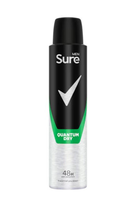 Sure A/P Spray Men Quantum Dry 200Ml | Best Price in Pakistan original skincare product Pakistan مرکزی تصویر