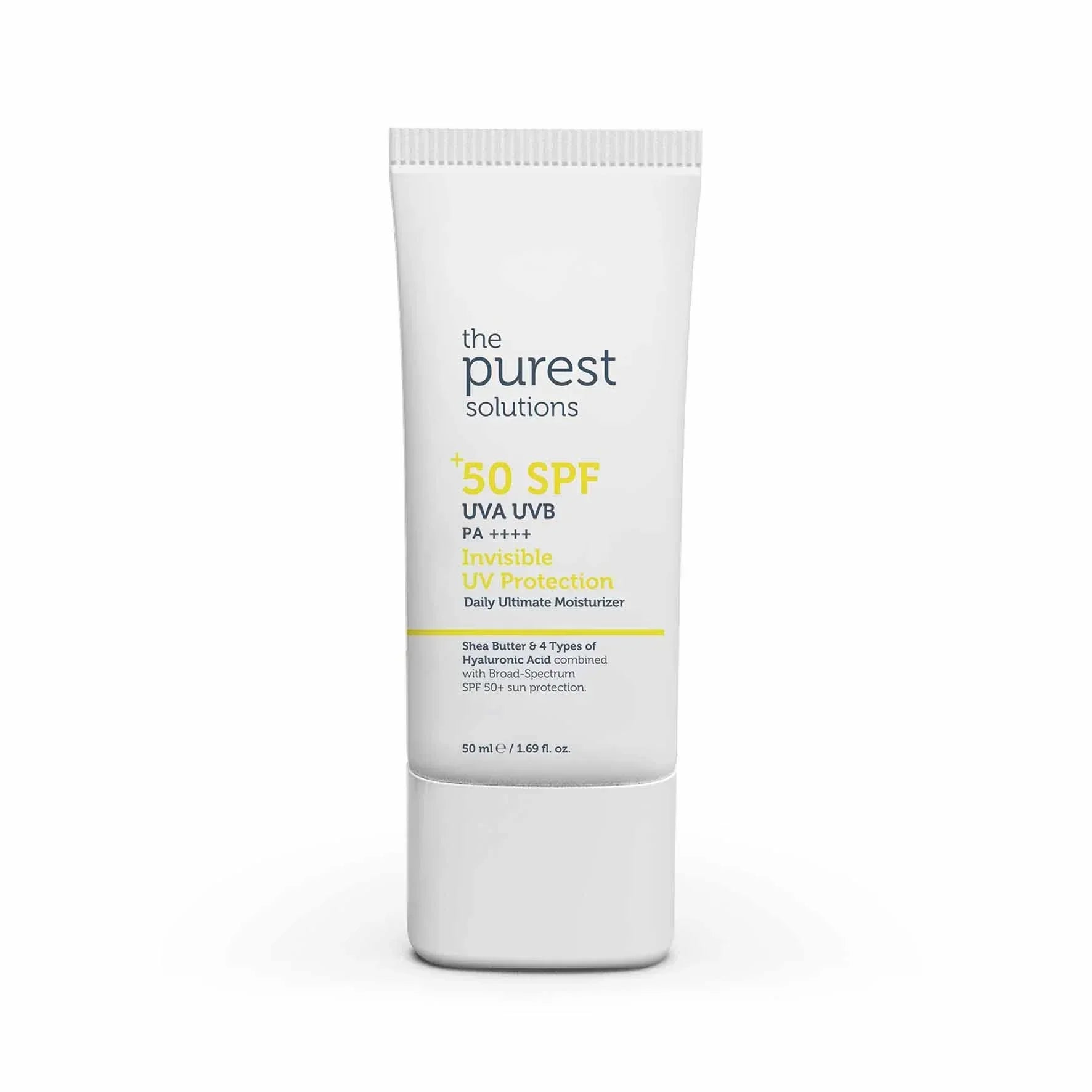 The Purest Solution | Daily Intense Moisturizer 50 SPF Invisible UV Protection | 50ML | Best Price in Pakistan original skincare product Pakistan