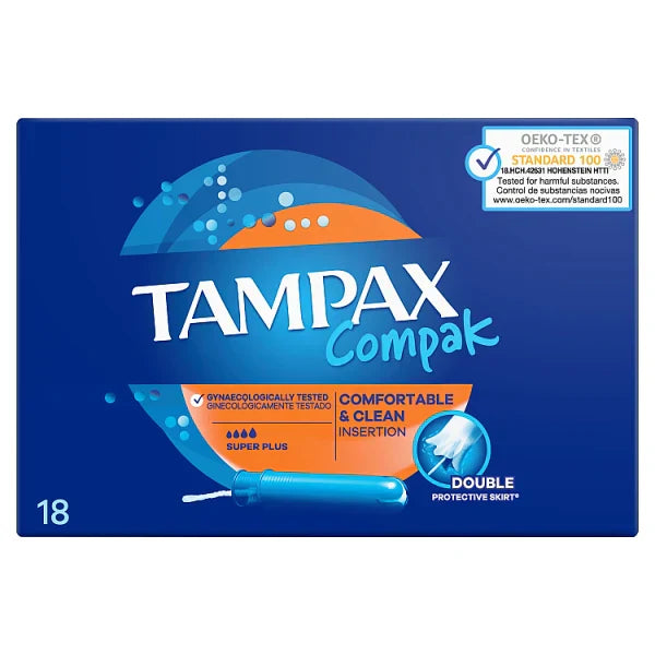 Tampax | Pearl Super Plus 18s | Best Price in Pakistan original skincare product Pakistan مرکزی تصویر
