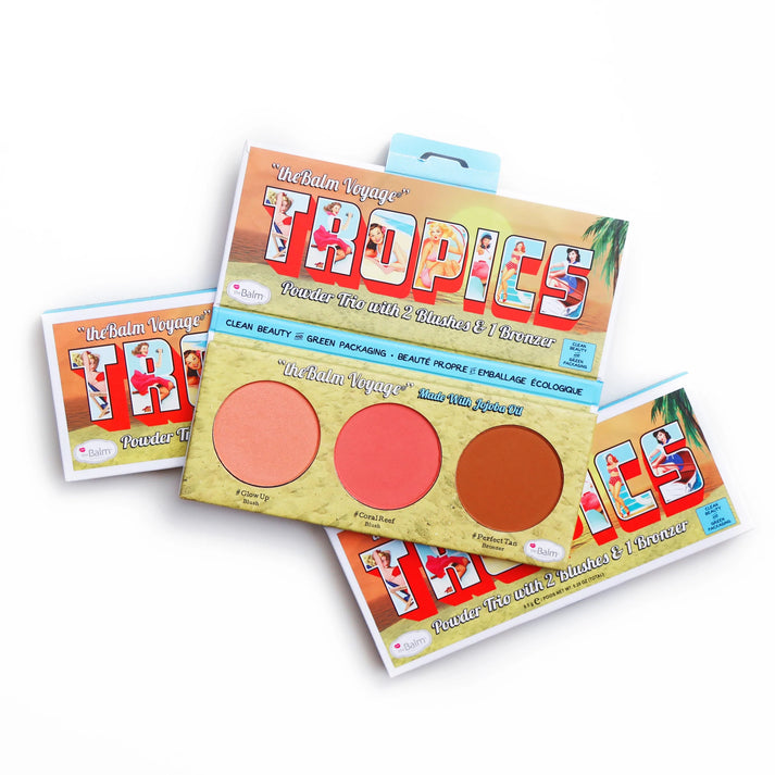THE BALM TROPICS POWDER TRIO | Best Price in Pakistan original skincare product Pakistan Main image