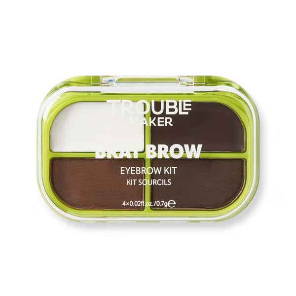 Trouble Maker | Brat Brow Kit | Dark Brown | Best Price in Pakistan original skincare product Pakistan