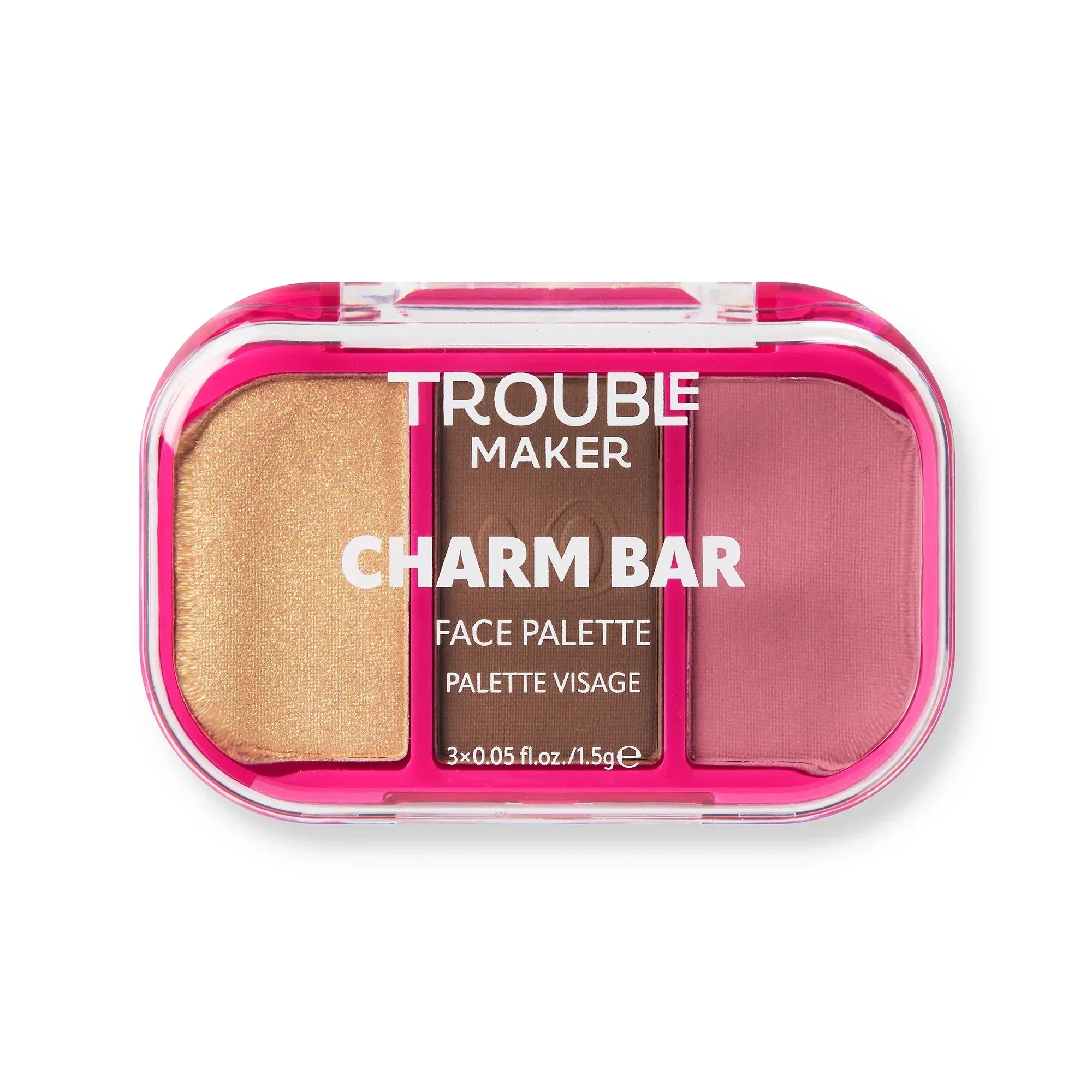 Trouble Maker | Charm Bar Face Trio Palette | 4.5gm | Best Price in Pakistan original skincare product Pakistan