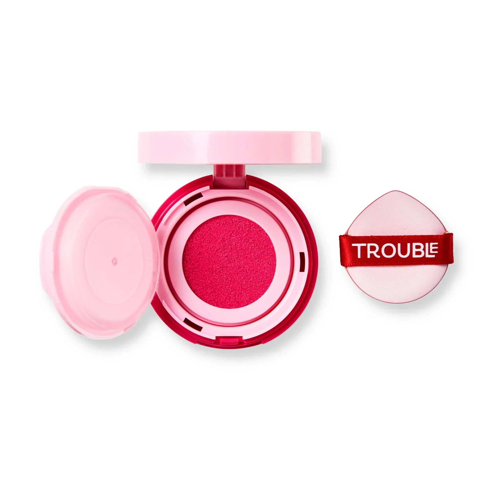 Trouble Maker | Press Play Blush Cushion | Non Stop Hot Pink | Best Price in Pakistan original skincare product Pakistan مرکزی تصویر