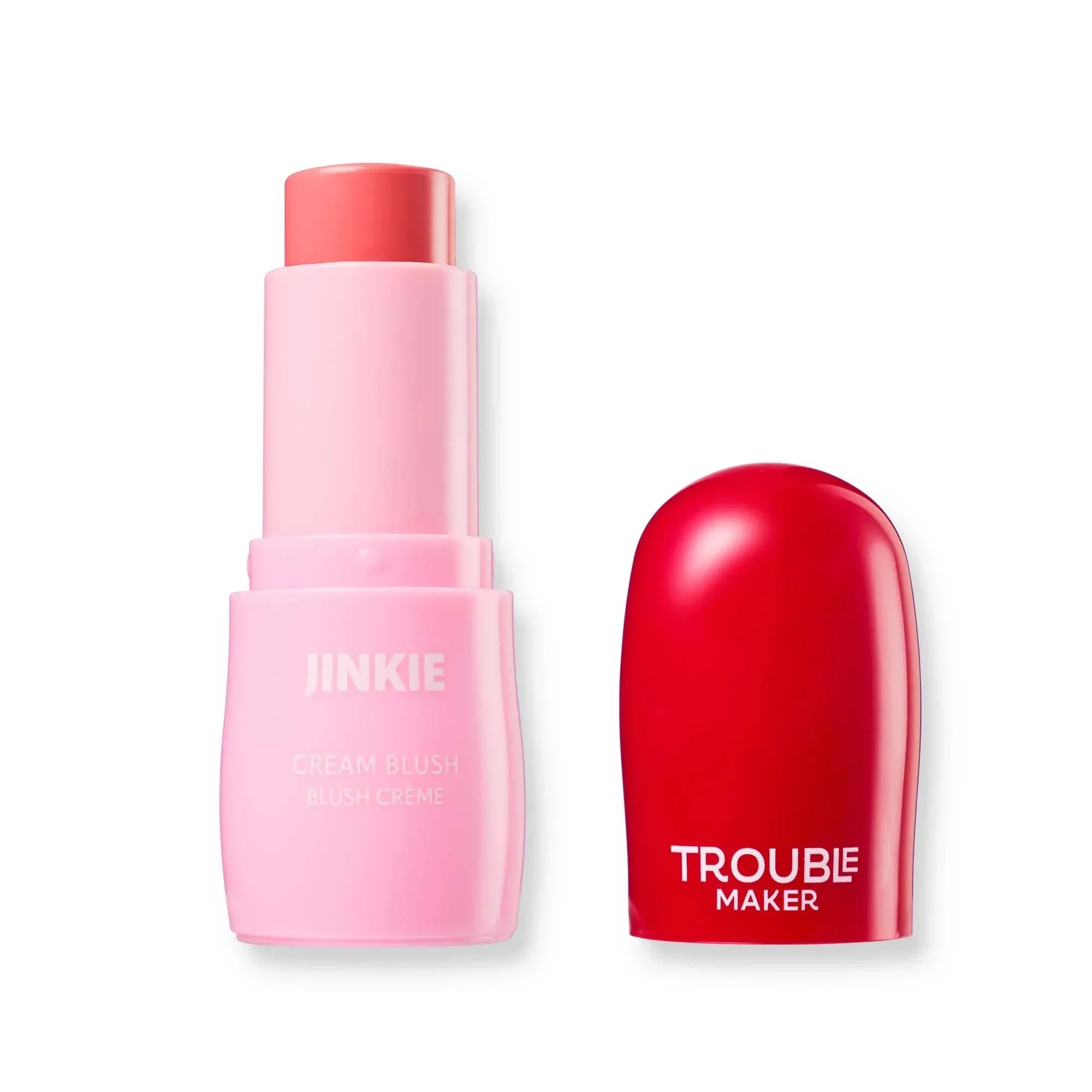 Trouble Maker | Jinkie Stick Cream Blush | Mood Swing Pink | Best Price in Pakistan original skincare product Pakistan مرکزی تصویر