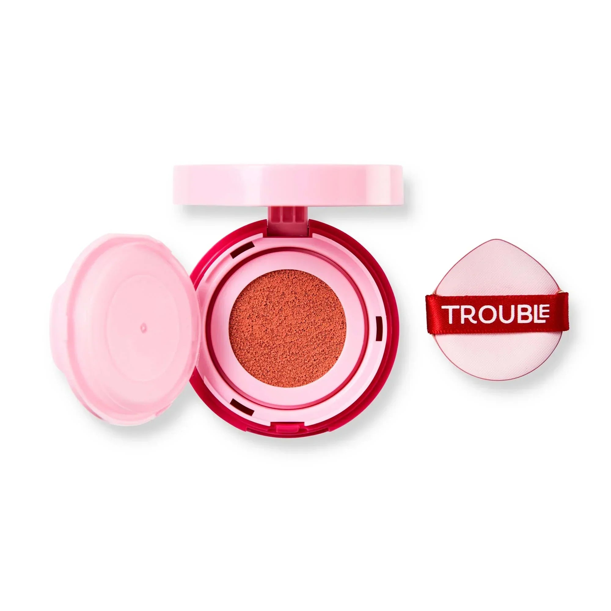 Trouble Maker | Press Play Blush Cushion | Double Tap Light Pink | Best Price in Pakistan original skincare product Pakistan مرکزی تصویر