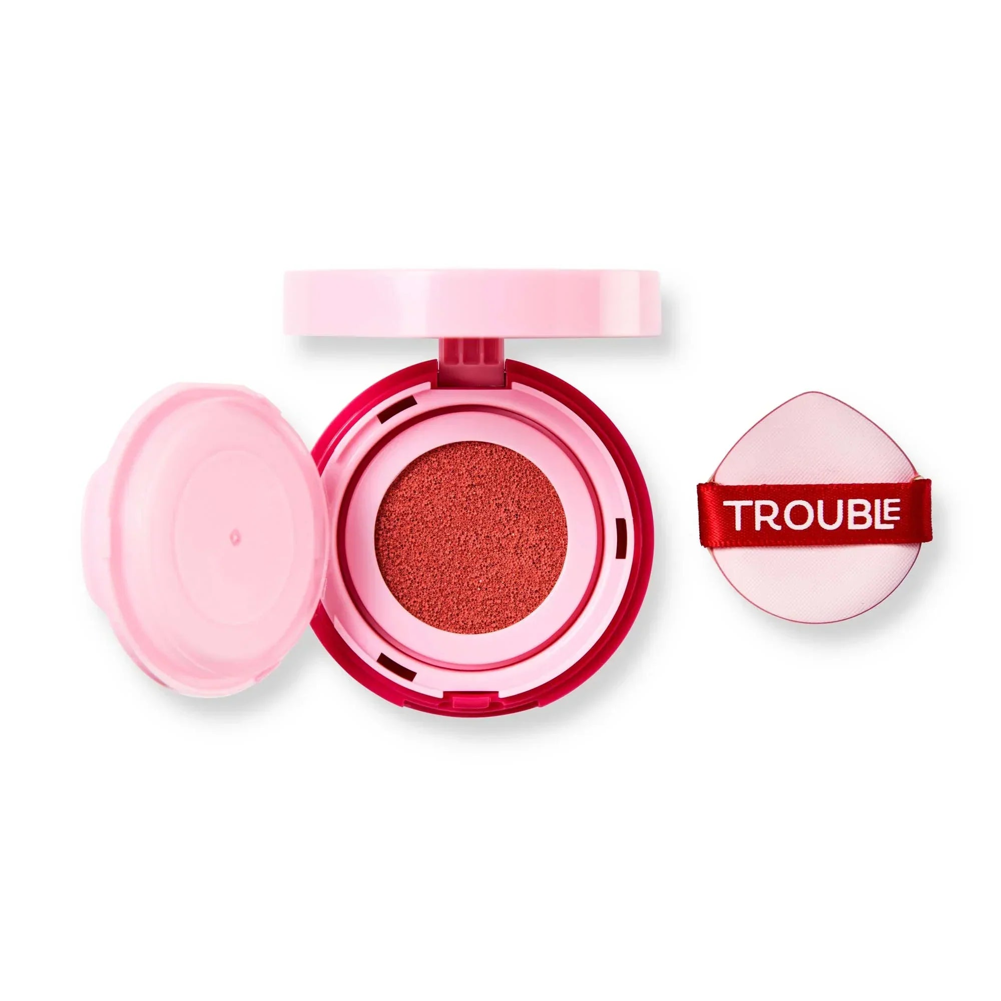 Trouble Maker | Press Play Blush Cushion | On Repeat Rosie Pink | Best Price in Pakistan original skincare product Pakistan مرکزی تصویر