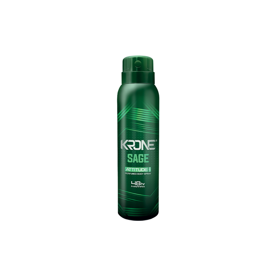 Krone Attitude Sage Body Spray 150ml | Best Price in Pakistan original skincare product Pakistan