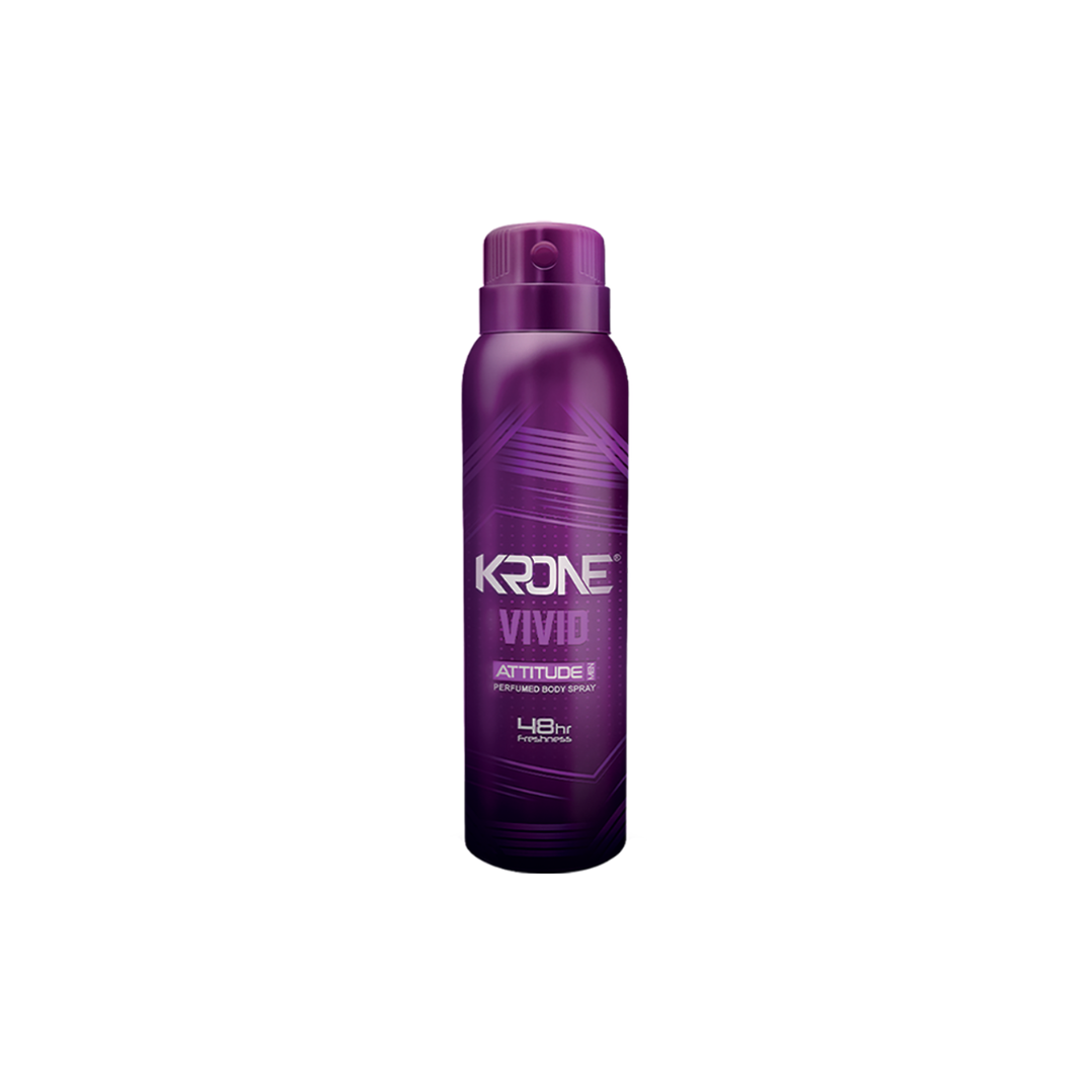 Krone Attitude Vivid Body Spray 150ml | Best Price in Pakistan original skincare product Pakistan