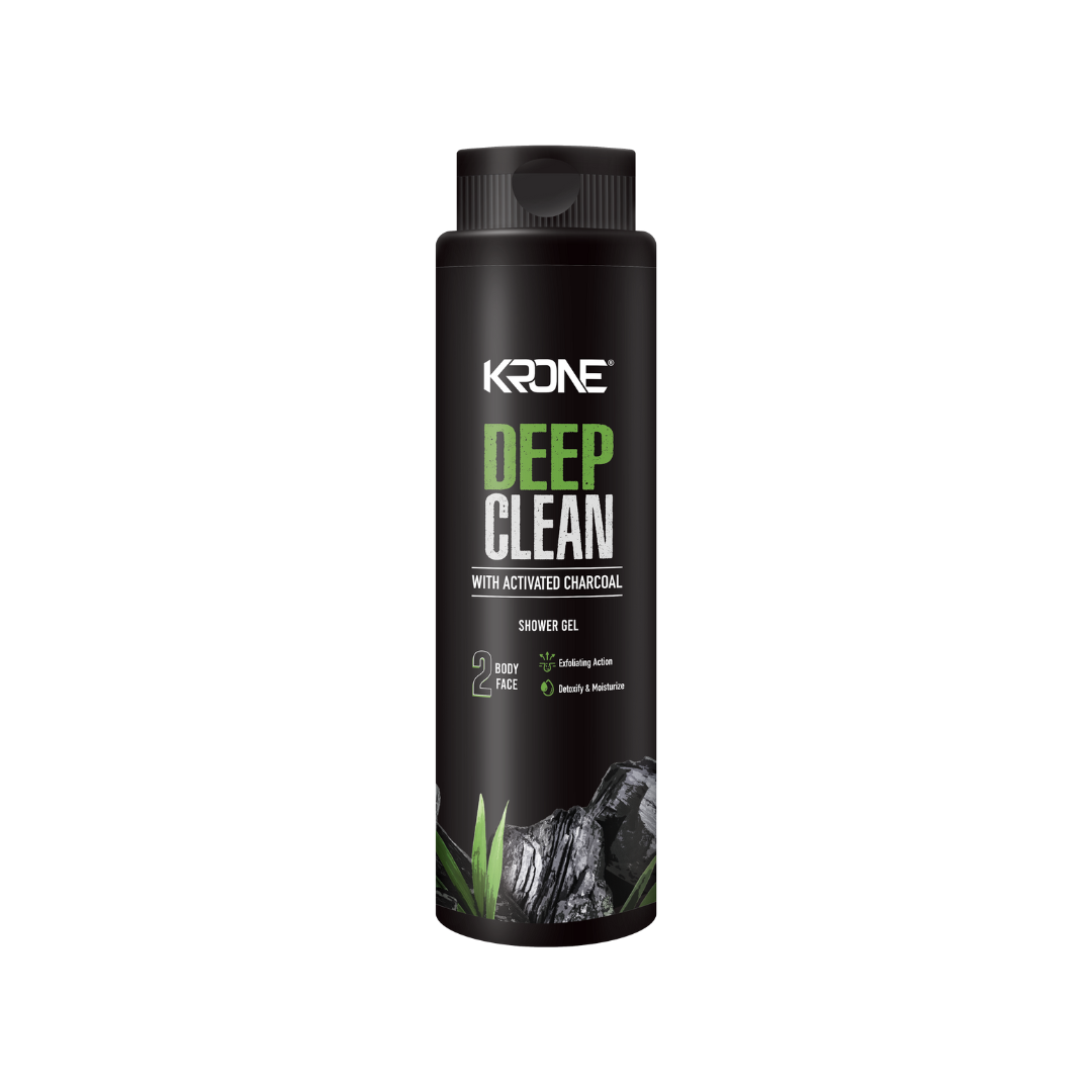 KRONE Deep Clean Charcoal Shower Gel 600ml | Best Price in Pakistan original skincare product Pakistan