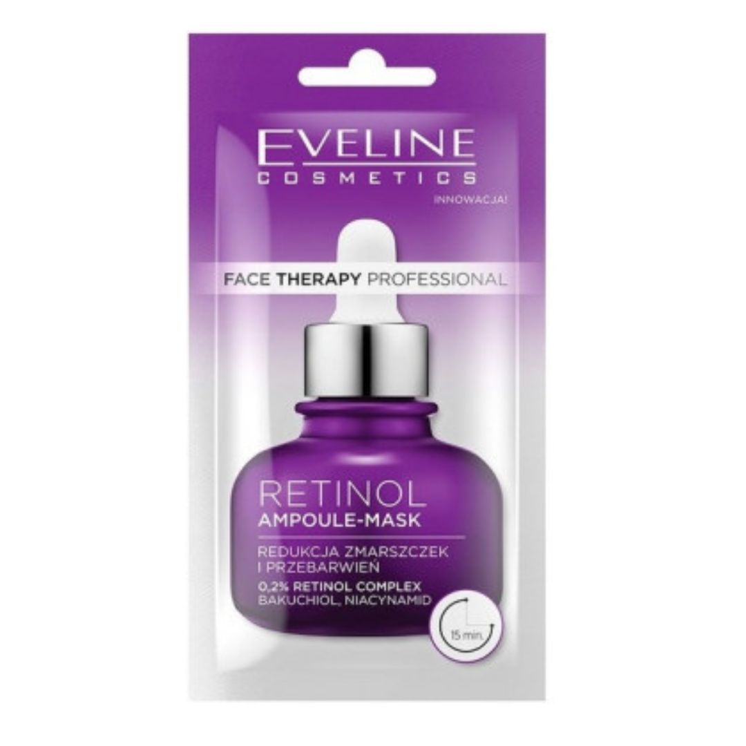 Eveline Face Therapy Professional Retinol Ampoule Mask | 8ml | Best Price in Pakistan original skincare product Pakistan