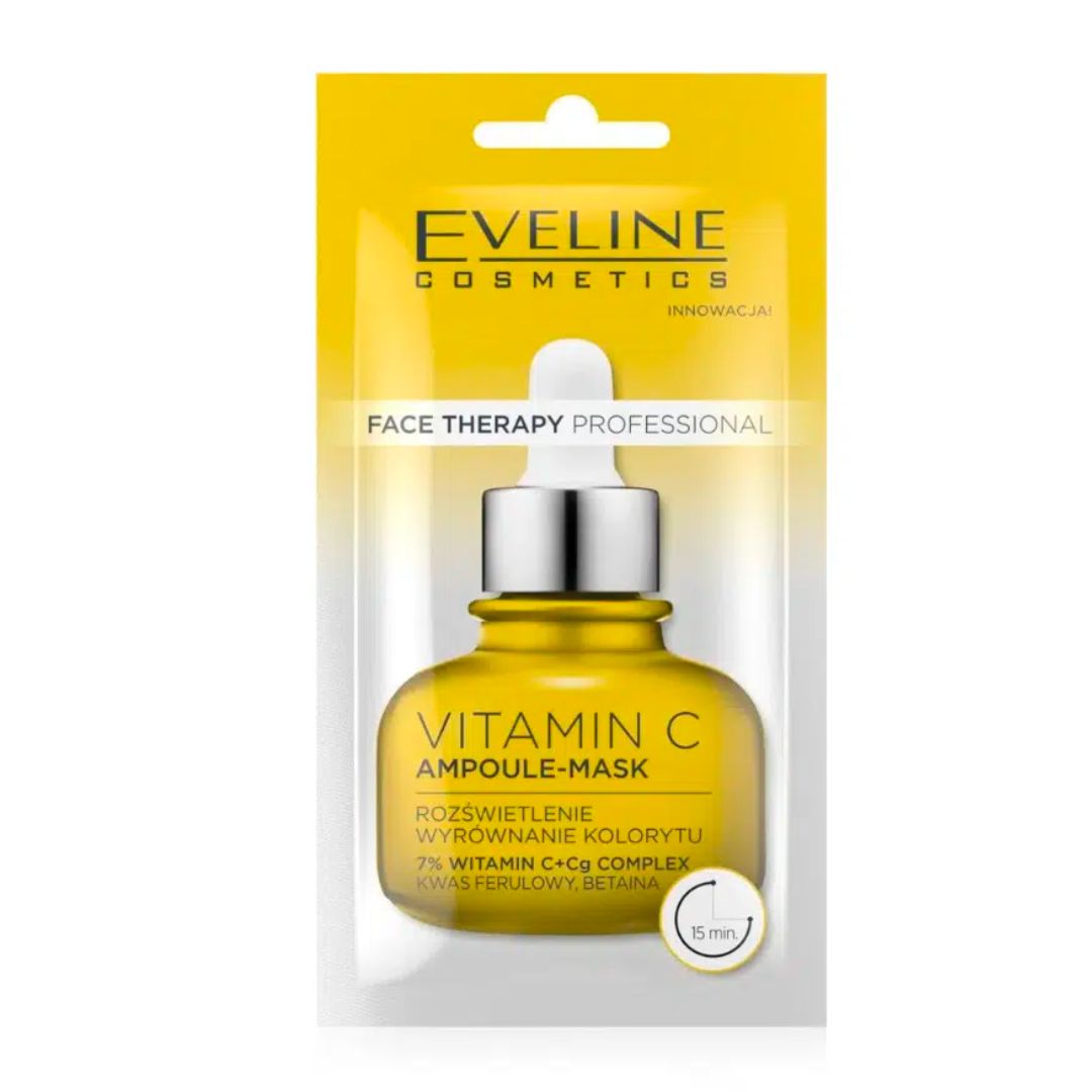 Eveline Face Therapy Professional Mask Ampoule Vitamin C | 8ml | Best Price in Pakistan original skincare product Pakistan