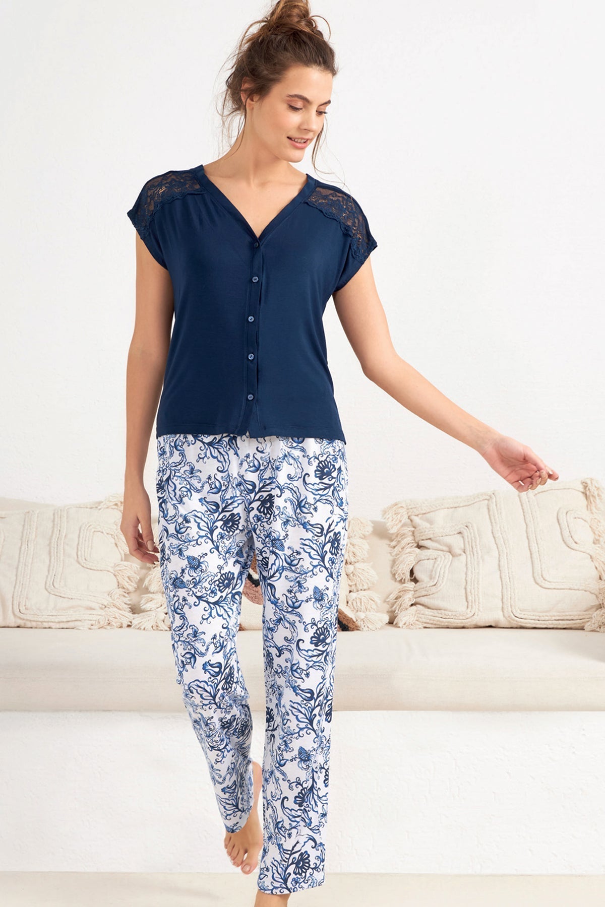 BLS | Valeria Viscose Pajama Set | Best Price in Pakistan original skincare product Pakistan