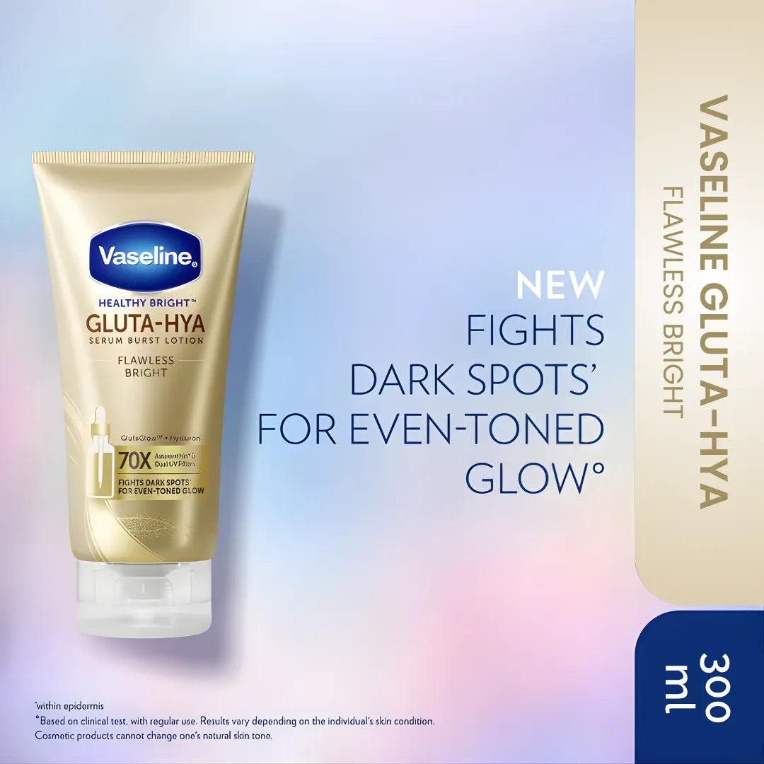 Vaseline Gluta-Hya Serum Burst Lotion Flawless Bright | 300ml | Best Price in Pakistan original skincare product Pakistan Main image
