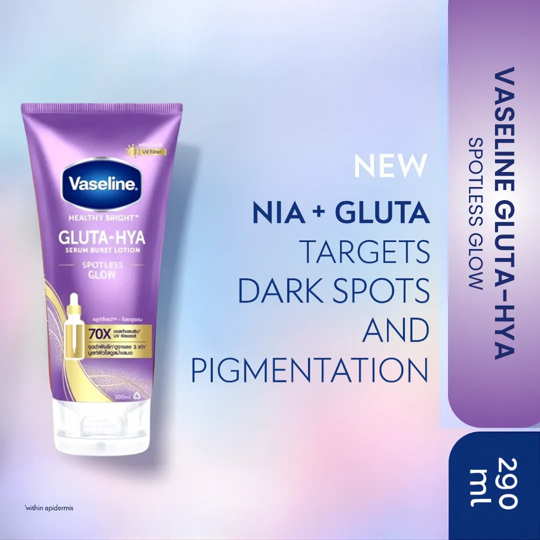 Vaseline Gluta-Hya Serum Burst Lotion Spotless Glow | 290ml | Best Price in Pakistan original skincare product Pakistan Main image