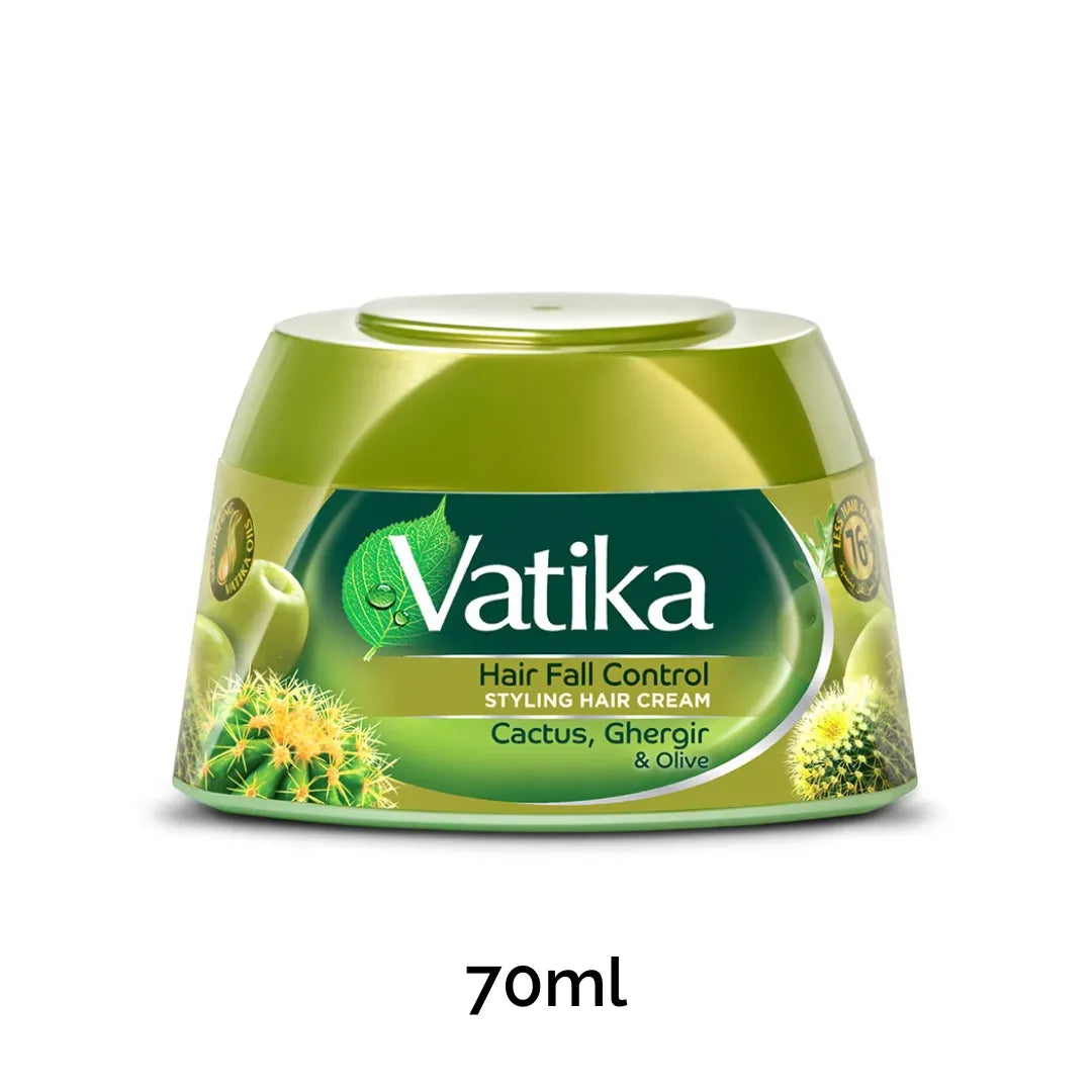 Vatika Hair Fall Control Styling Hair Cream | 70ml | Best Price in Pakistan original skincare product Pakistan مرکزی تصویر