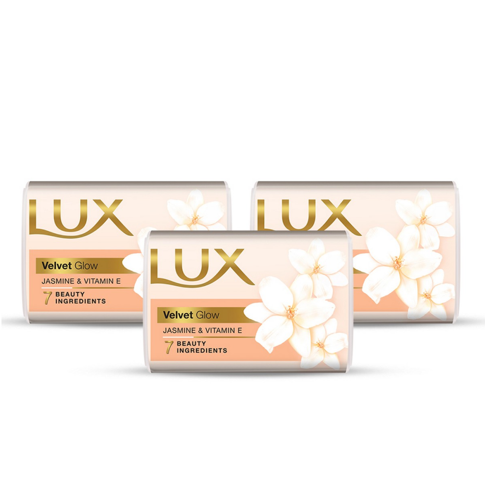 Lux | Velvet Touch Soap Bar Trio White | 100g | Best Price in Pakistan original skincare product Pakistan