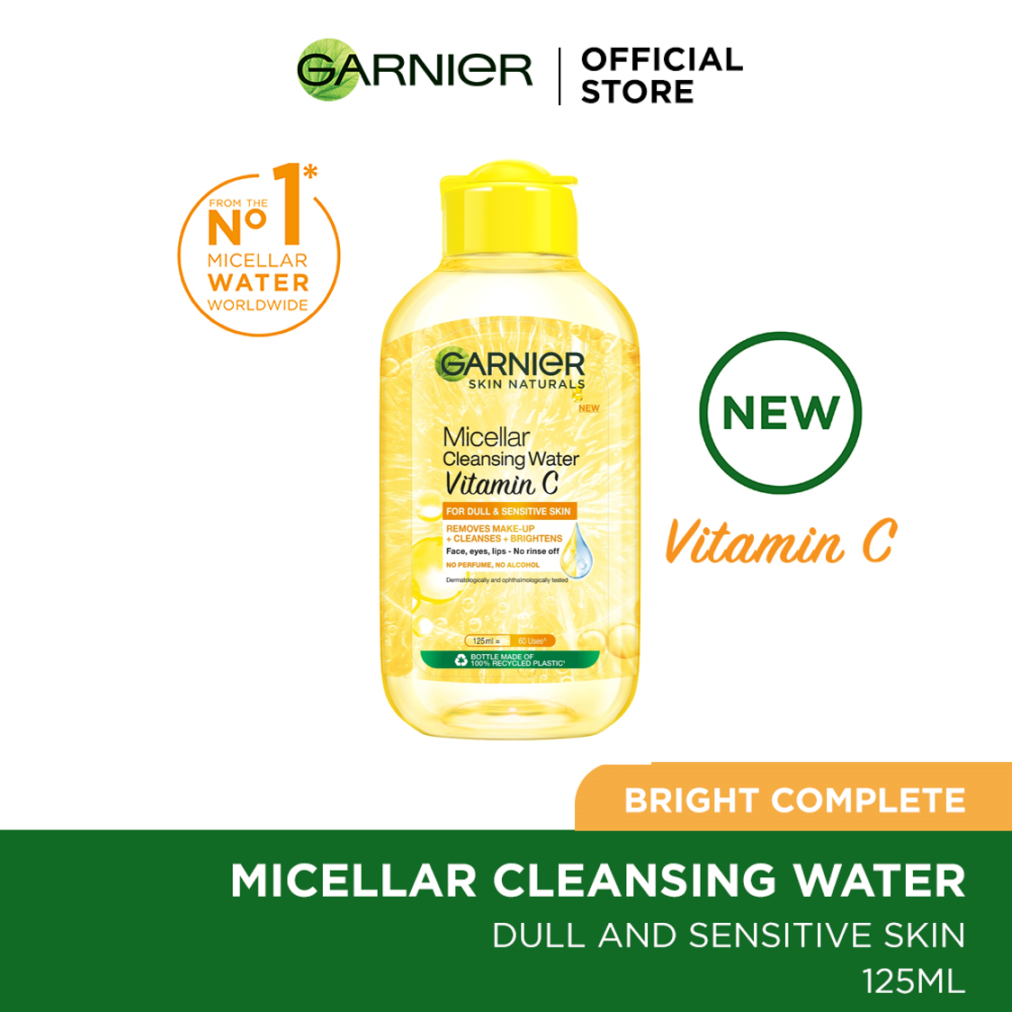 Garnier Micellar Vitamin C Cleansing Water | 125ml | Best Price in Pakistan original skincare product Pakistan