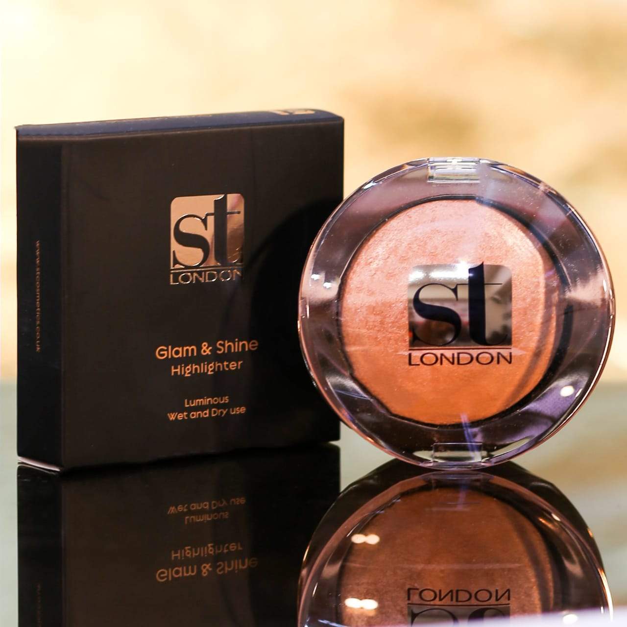 SWEET TOUCH GLAM AND SHINE HIGHLIGHTER BEIGE GOLD PC | Best Price in Pakistan original skincare product Pakistan