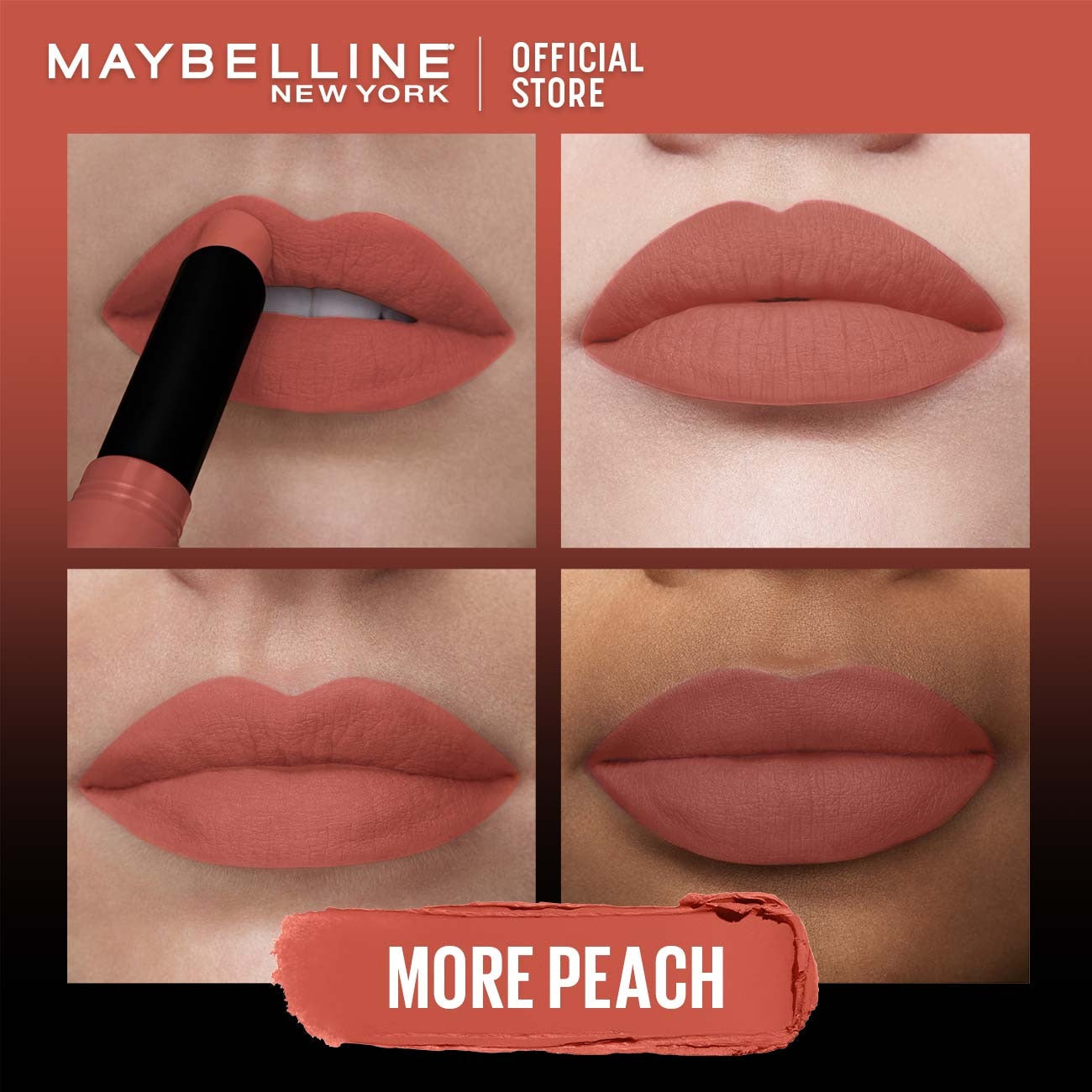Maybelline New York Color Sensational Ultimatte Slim Lipstick, non-drying formula | Best Price in Pakistan original skincare product Pakistan مرکزی تصویر