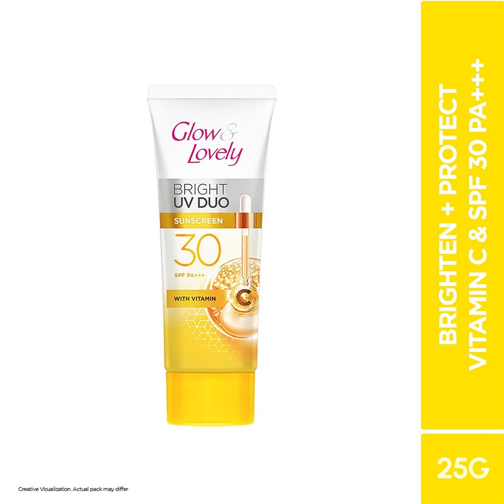 Glow & Lovely Bright UV Duo Sunscreen | 25g | Best Price in Pakistan original skincare product Pakistan