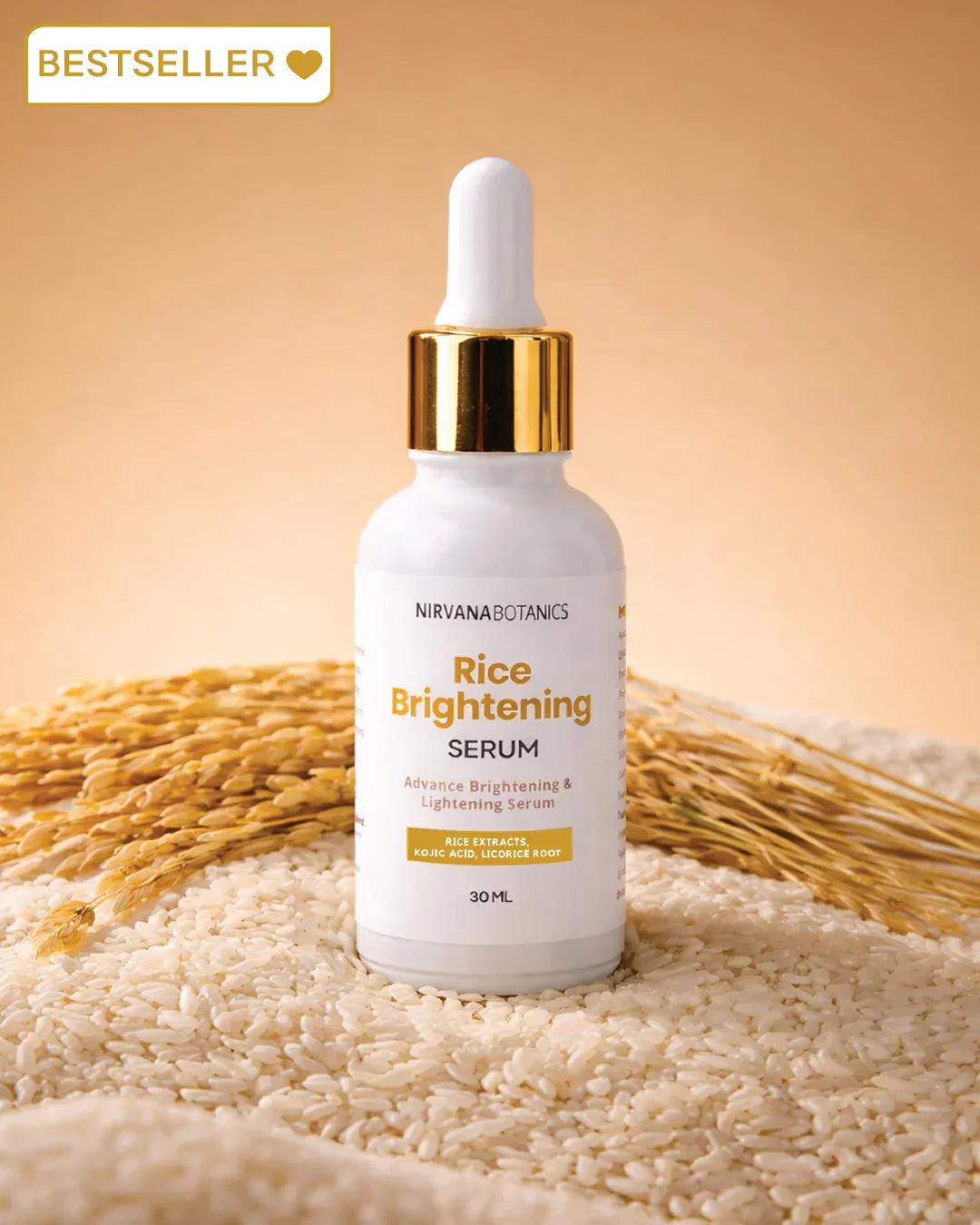Nirvana Botanics | Rice Brightening Serum | Best Price in Pakistan original skincare product Pakistan
