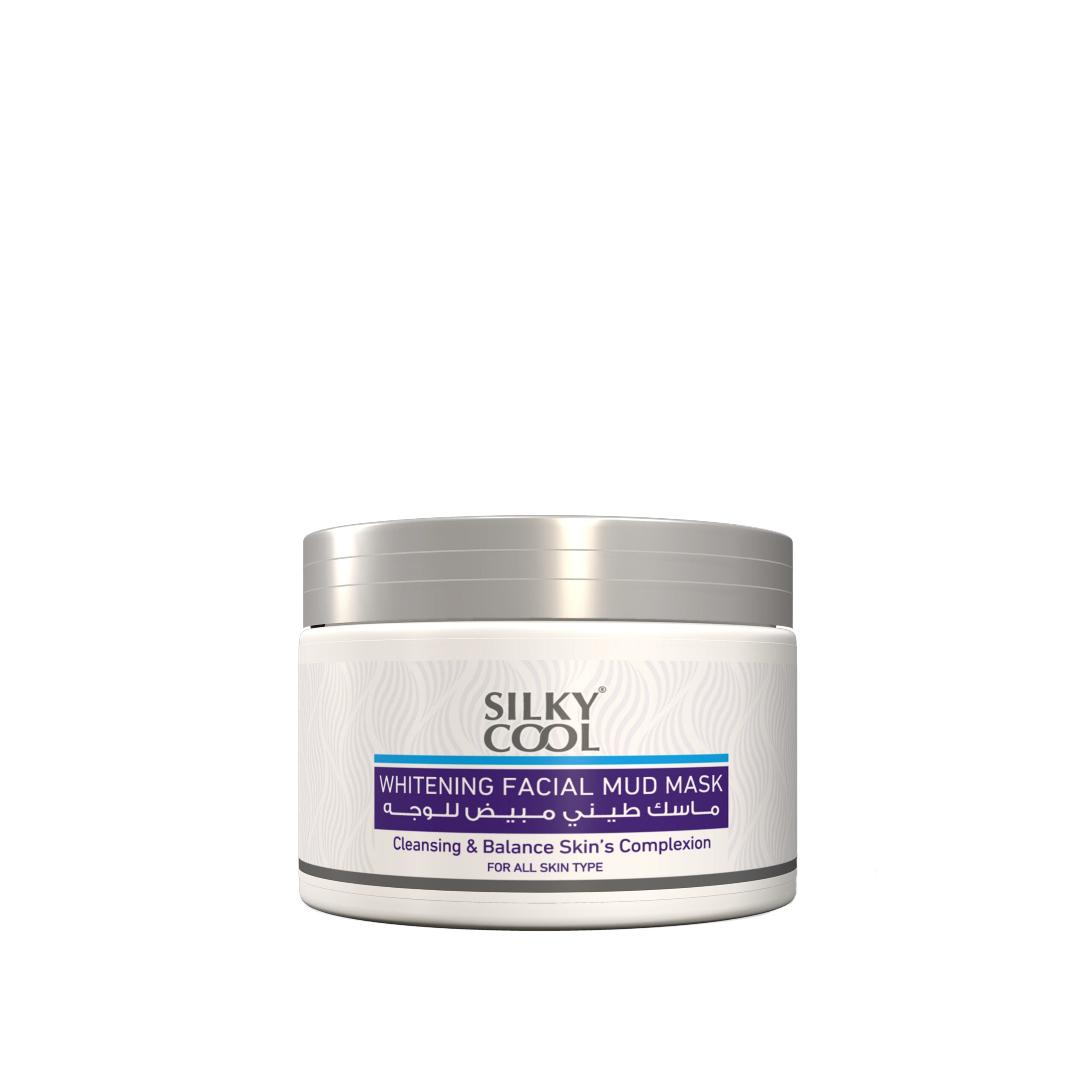 Silky Cool | Whitening Facial Mud Mask | Best Price in Pakistan original skincare product Pakistan مرکزی تصویر