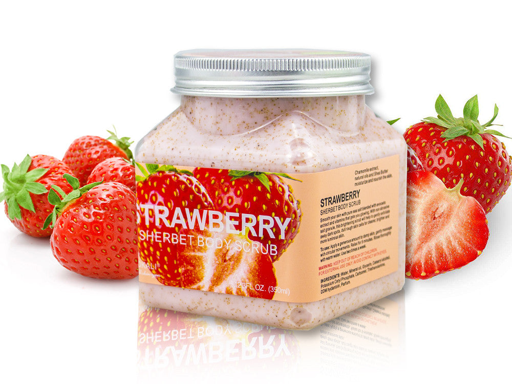Wokali Strawberry Body Scrub 350Ml | Best Price in Pakistan original skincare product Pakistan مرکزی تصویر