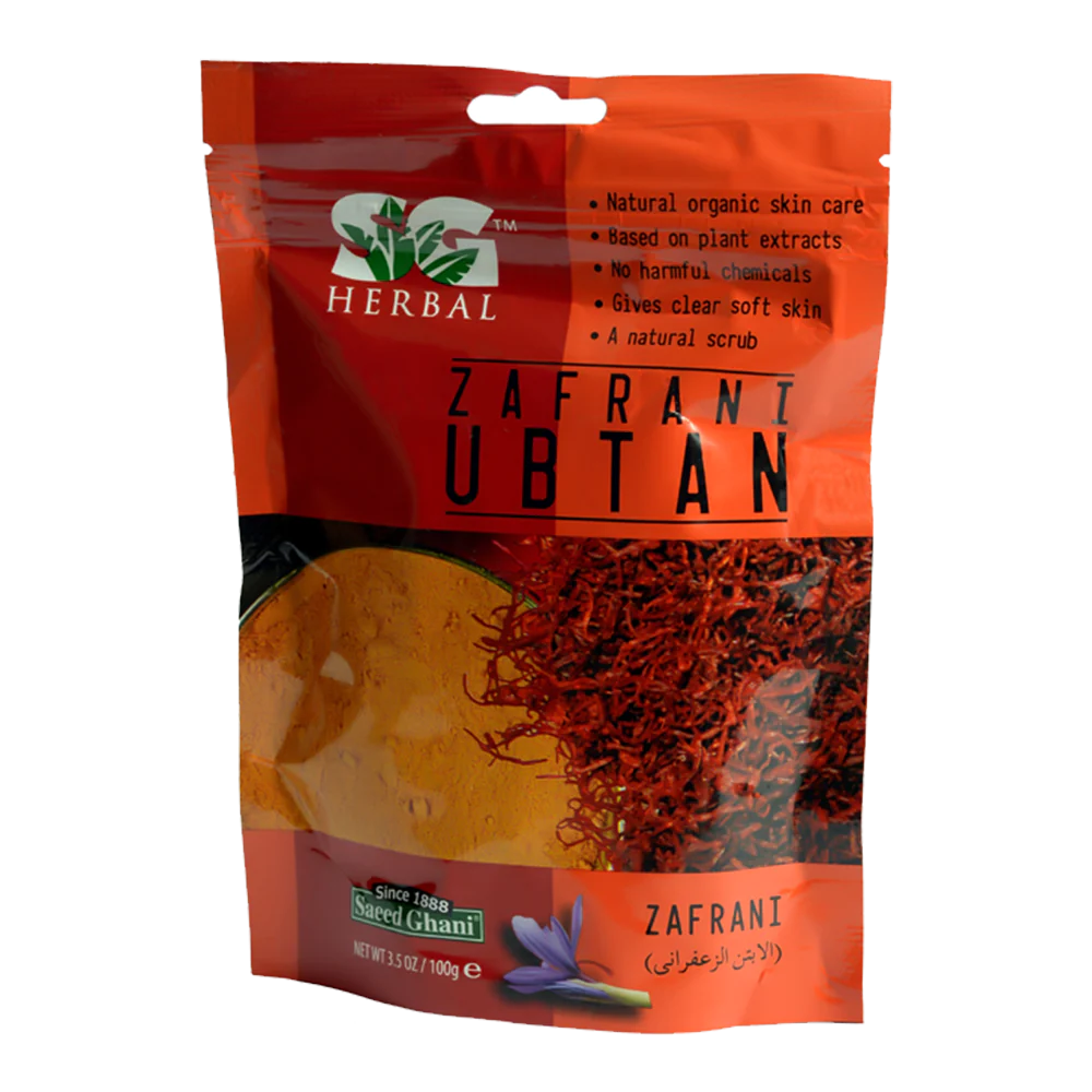 Saeed Ghani | Zafrani Ubtan Pouch 100Gm | Best Price in Pakistan original skincare product Pakistan