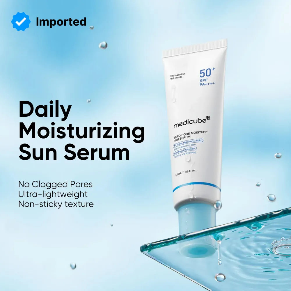 Medicube Zero Pore Moisture Sun Serum SPF 50+ | 50ml | Best Price in Pakistan original skincare product Pakistan Main image