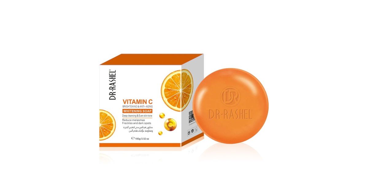 Dr.Rashel | Vitamin C Brightening & Anti-Aging Whitening Soap 100g | Best Price in Pakistan original skincare product Pakistan